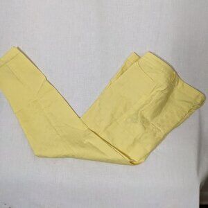 Doncaster Collection Women's Yellow Raised Weave Patterned Pants Size 10